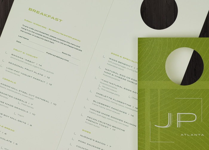 JP Atlanta Menu Detail