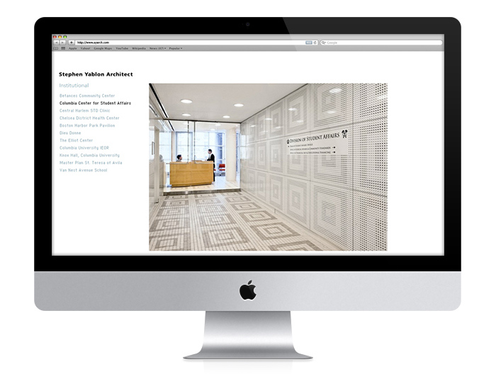 Stephen Yablon Architect website