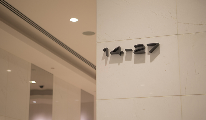 230 PEachtree Hotel Indigo Interior Signage