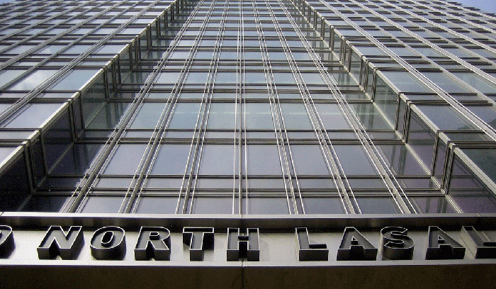 300 North LaSalle building identification detail