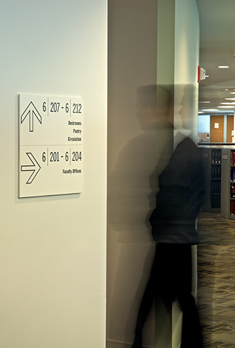 CUNY School of Law Auditorium Directional Wayfinding