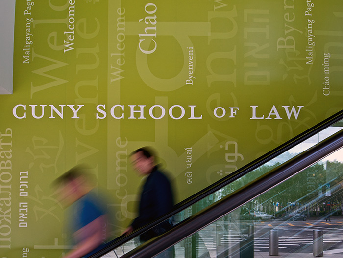 CUNY School of Law Typographic Mural