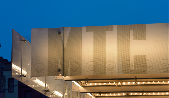 Manhattan Theatre Club canopy identification detail