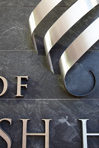 building identification stainless steel