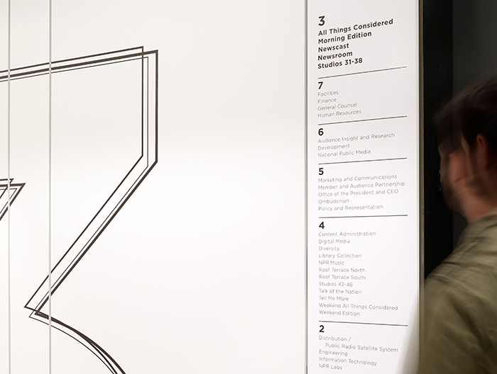 NPR Headquarters floor directory