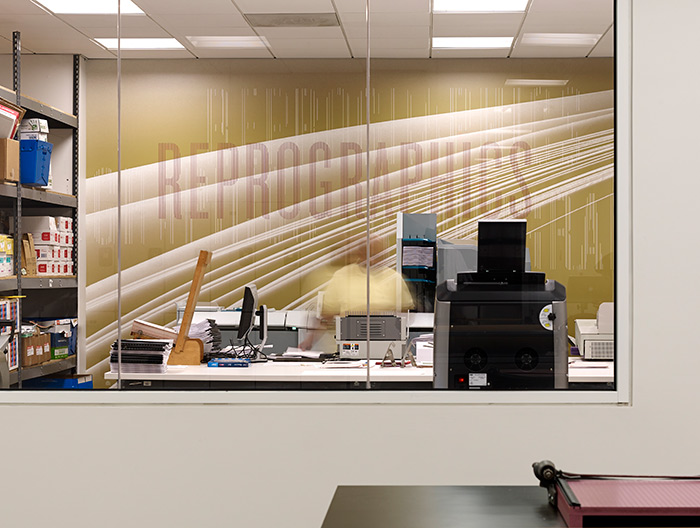 NPR Headquarters reprographics murals