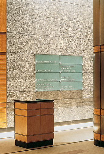 NYU Medical Center donor wall