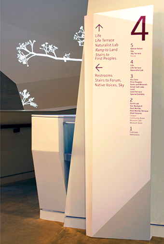 Natural History Museum of Utah wayfinding