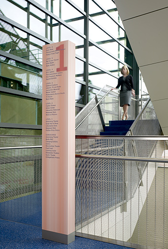 Newseum wayfinding