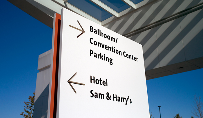 Renaissance Schaumburg Hotel and Convention Center parking directional wayfinding