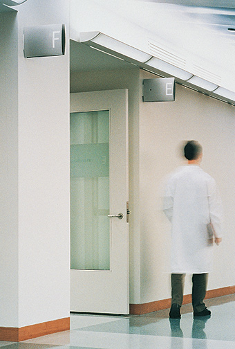 The Saint Vincents Comprehensive Cancer Center restroom identification