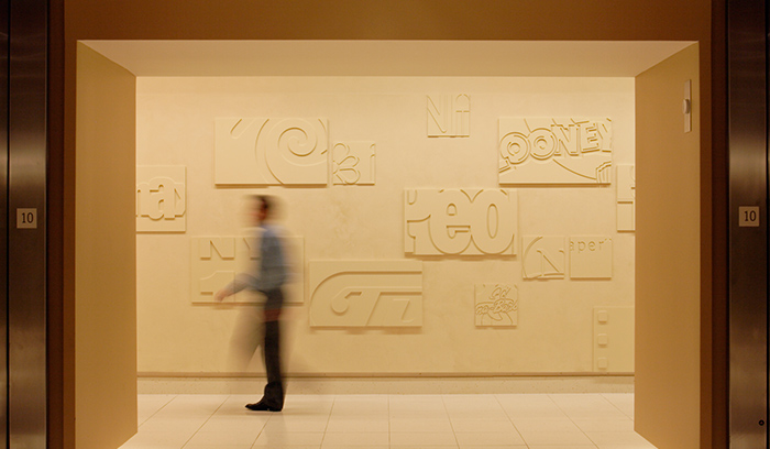 Time Warner Center mural