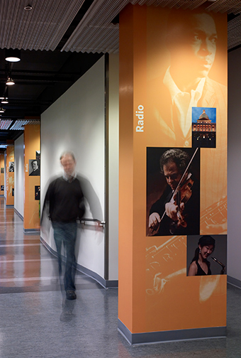 WGBH departmental identification mural
