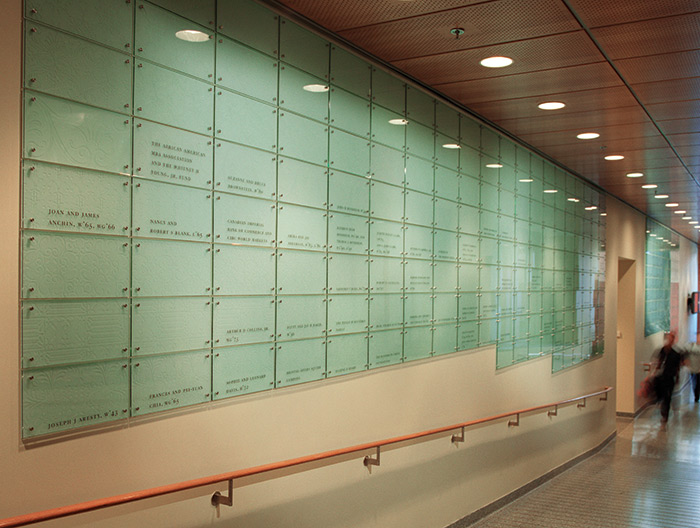Wharton School of Business donor wall