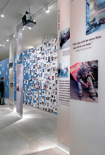World Trade Center exhibition gallery panels