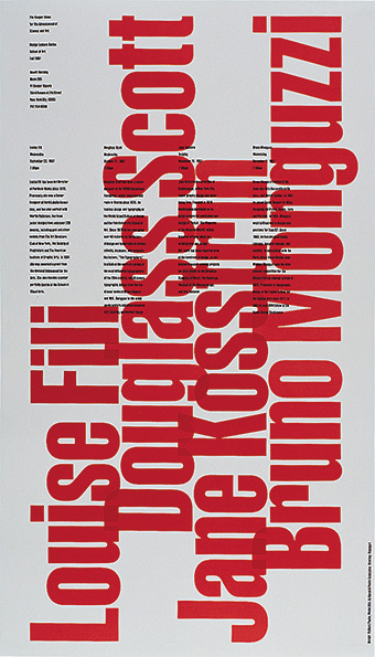 Cooper Union Lecture poster