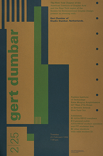 AIGA Gert Dumbar poster